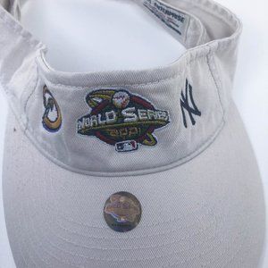 World Series 2001 Tan Visor Diamondbacks Yankees